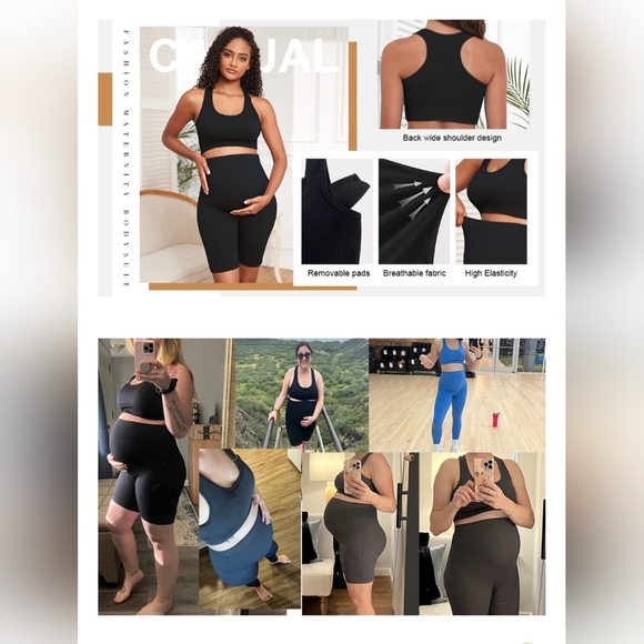 Maternity 2 Piece Lounge/Yoga Outfit #1063 - Picture 9 of 9